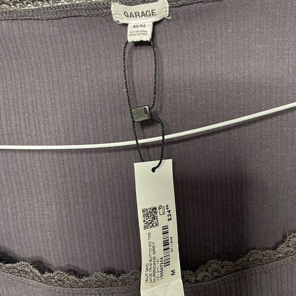 GARAGE - Purple Cropped Short Sleeve - Picture 3 of 3